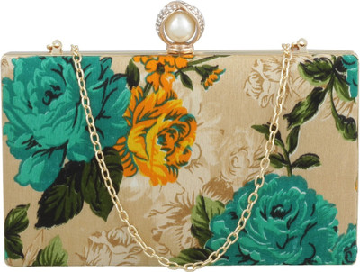 

ESBEDA Casual Gold, Blue, Yellow Clutch, Blue;gold;yellow
