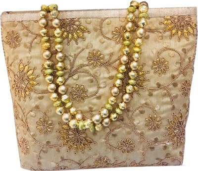 

Craftbazaar Party Gold Clutch