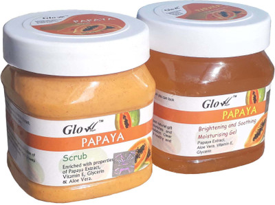 

Glow Right PAPAYA SCRUB With PAPAYA GEL(Set of 2)