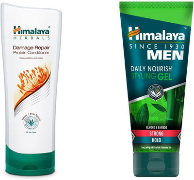 

Himalaya Damage Repair Protein Conditioner, Men Daily Nourish Styling Gel(Set of 2)
