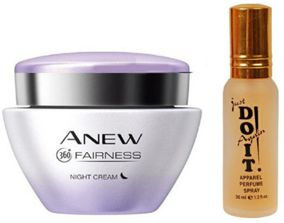 

Avon Anew Fairness Night Cream (50 g) with one do it perfume 30 ml(Set of 2)