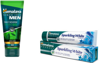 

Himalaya Men Daily Nourish Styling Gel, Toothpaste(Set of 2)
