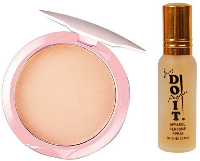 

Avon Anew ( Almond )Smooth and White Pressed Powder SPF 14 Compact - 10 g (Almond) with one do it perfume 30 ml(Set of 2)