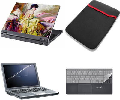 

Gallery 83 ® 4 in 1 combo laptop sleeve , key protector, screen guard, laptop skin 15.6 inch laptop.1212 Combo Set