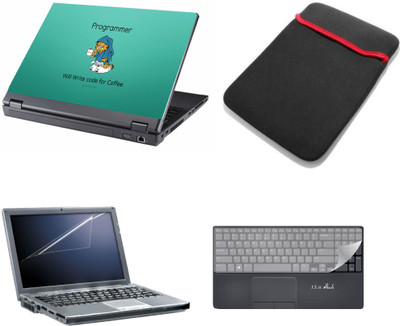 

Gallery 83 ® 4 in 1 combo laptop sleeve , key protector, screen guard, laptop skin 15.6 inch laptop.1138 Combo Set