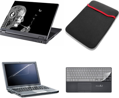 

Gallery 83 ® 4 in 1 combo laptop sleeve , key protector, screen guard, laptop skin 15.6 inch laptop.1161 Combo Set