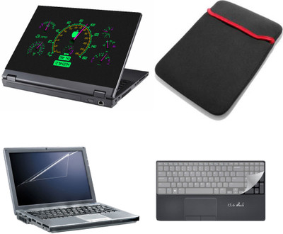 

Gallery 83 ® 4 in 1 combo laptop sleeve , key protector, screen guard, laptop skin 15.6 inch laptop.1175 Combo Set