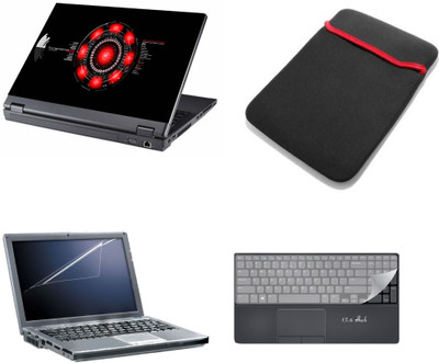 

Gallery 83 ® 4 in 1 combo laptop sleeve , key protector, screen guard, laptop skin 15.6 inch laptop.1130 Combo Set
