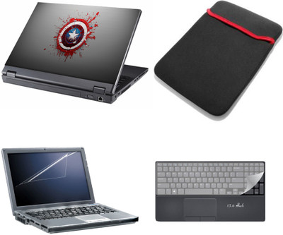 

Gallery 83 ® 4 in 1 combo laptop sleeve , key protector, screen guard, laptop skin 15.6 inch laptop.1154 Combo Set