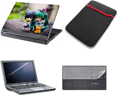 

Gallery 83 ® 4 in 1 combo laptop sleeve , key protector, screen guard, laptop skin 15.6 inch laptop.1133 Combo Set