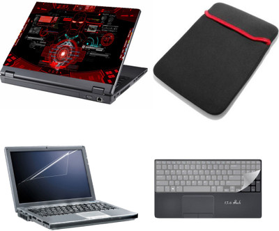 Gallery 83 ® 4 in 1 combo laptop sleeve , key protector, screen guard, laptop skin 15.6 inch laptop.1150 Combo Set