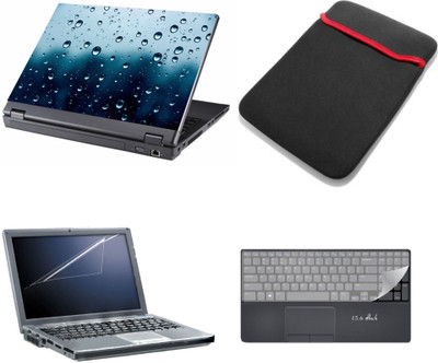 

Gallery 83 ® 4 in 1 combo laptop sleeve , key protector, screen guard, laptop skin 15.6 inch laptop.1157 Combo Set