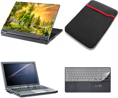 

Gallery 83 ® 4 in 1 combo laptop sleeve , key protector, screen guard, laptop skin 15.6 inch laptop.1169 Combo Set