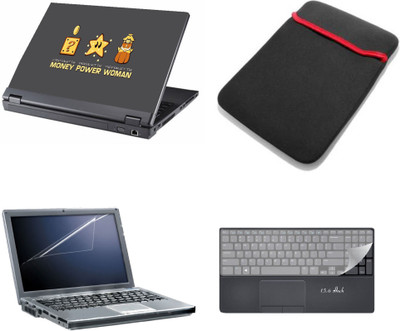 

Gallery 83 ® 4 in 1 combo laptop sleeve , key protector, screen guard, laptop skin 15.6 inch laptop.1134 Combo Set