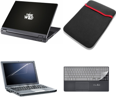

Gallery 83 ® 4 in 1 combo laptop sleeve , key protector, screen guard, laptop skin 15.6 inch laptop.1149 Combo Set