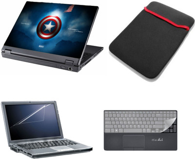 

Gallery 83 ® 4 in 1 combo laptop sleeve , key protector, screen guard, laptop skin 15.6 inch laptop.1110 Combo Set