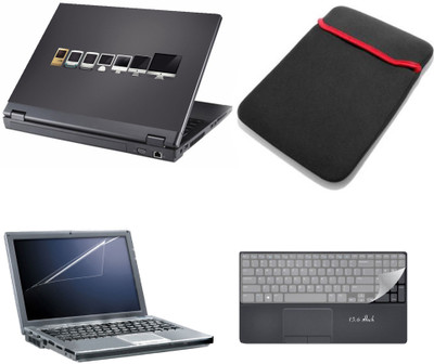 

Gallery 83 ® 4 in 1 combo laptop sleeve , key protector, screen guard, laptop skin 15.6 inch laptop.1223 Combo Set