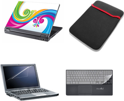 

Gallery 83 ® 4 in 1 combo laptop sleeve , key protector, screen guard, laptop skin 15.6 inch laptop.1103 Combo Set