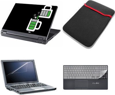 

Gallery 83 ® 4 in 1 combo laptop sleeve , key protector, screen guard, laptop skin 15.6 inch laptop.1219 Combo Set