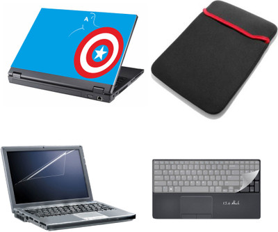 

Gallery 83 ® 4 in 1 combo laptop sleeve , key protector, screen guard, laptop skin 15.6 inch laptop.1167 Combo Set