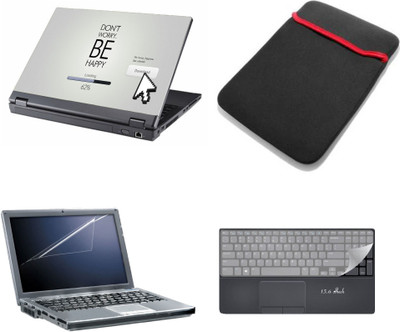 

Gallery 83 ® 4 in 1 combo laptop sleeve , key protector, screen guard, laptop skin 15.6 inch laptop.1119 Combo Set