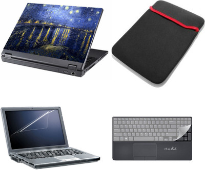 

Gallery 83 ® 4 in 1 combo laptop sleeve , key protector, screen guard, laptop skin 15.6 inch laptop.1218 Combo Set