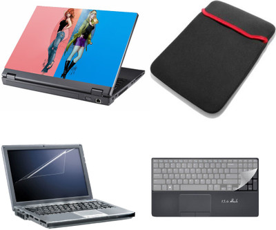 

Gallery 83 ® 4 in 1 combo laptop sleeve , key protector, screen guard, laptop skin 15.6 inch laptop.1191 Combo Set