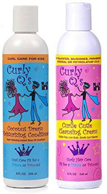 

Curly Qs Cleansing Cream & Coconut Dream Conditioner Set Of 2 Products(60 ml)