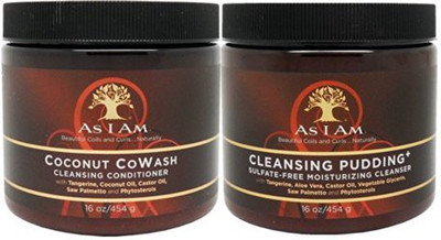 

As I Am Coconut Cowash Cleansing Conditioner, Cleansing Pudding 16Oz Set(470 ml)