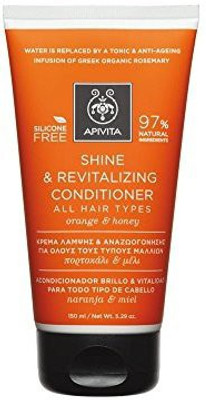 

Apivita 4 X Shine And Revitalizing Conditioner For All Hair Types With Honey And Orange (New Product, Released In 2017) 4 Tubes X 150Ml/5.1Oz Each One(150 ml)
