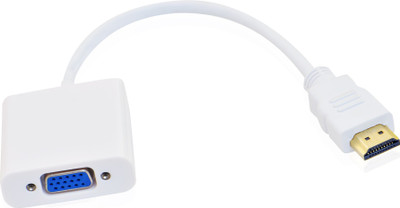 

Cables Kart Hdmi to vga converter adapter VGA Cable(Compatible with Mobile, Laptop, Tablet, Mp3, Gaming Device, White)