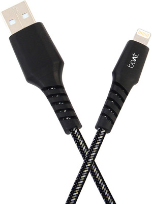 

boAt LTG- Rugged700 Lightning Cable(Black)