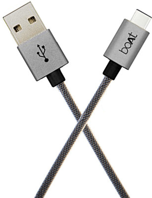 

boAt TypeC-A500-1M USB C Type Cable(Grey)