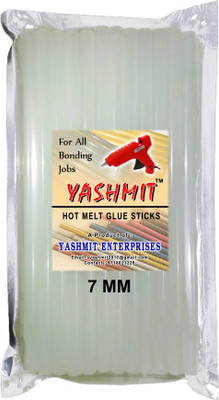 

Yashmit Transparent Mini 7 MM Diameter Thin Hot Melt Glue Sticks For Craft DIY - 20 g