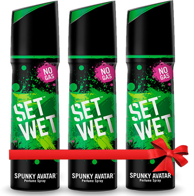 

Set Wet Spunky Avatar Perfume Body Spray - For Men(360 g, Pack of 3)