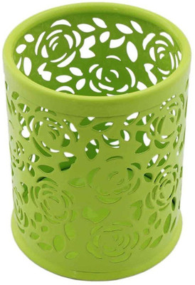 

Aarav International 1 Compartments metal Pen stand(Green)