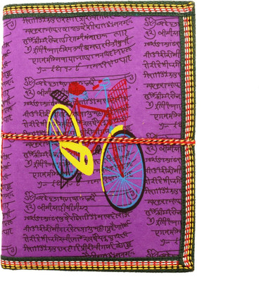 

Purpledip Book-size Diary(Handmade Paper Journal with Thread Closure 'Catch Me If you Can', Multicolor)