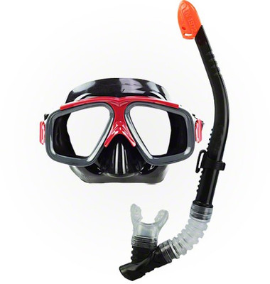 

Jilani Trading Diving Black Snorkel Set for Adult 8+ Diving Mask(L)
