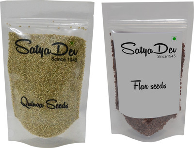 

SatyaDev Brown Flax Seeds(400 g, Pack of 2)