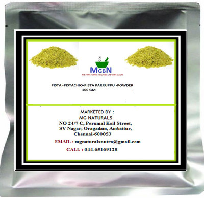 

MGBN PISTA -PISTACHIO-PISTA PARRUPPU -POWDER-100 GM(100 g)