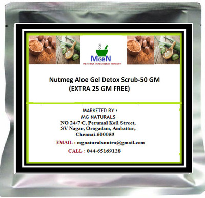 

MGBN Nutmeg Aloe Gel Detox Scrub-50 GM (EXTRA 25 GM FREE)(50 g)