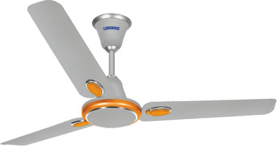 

Luminous 1200 MM LUM DREAMZ MISTGREY MRNG 3 Blade Ceiling Fan(MISTGREY, Pack of 1), Grey