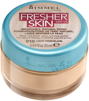 

rimmel london Fresher Skin Foundation(Light Porcelain 010, 25 ml)