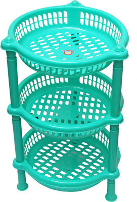 

arisers Plastic Kitchen Rack(Green)