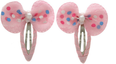 

Anuradha Art Jewellery Side Pin Tic Tac Clip(Pink)