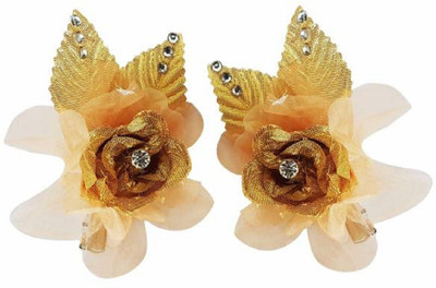 

Fully Flower Hair Pins Brooch for Womens Hair Pin(Gold)