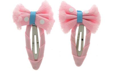 

Anuradha Art Jewellery Side Pin Tic Tac Clip(Pink)