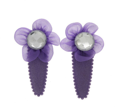 

Anuradha Art Jewellery Side Pin Tic Tac Clip(Purple)