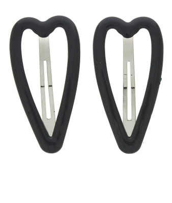 Anuradha Art Jewellery Side Pin Tic Tac Clip(Black)