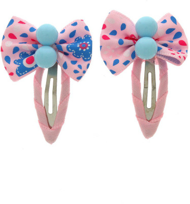 Anuradha Art Jewellery Side Pin Tic Tac Clip(Pink)